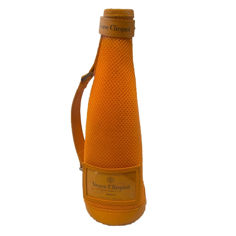 Veuve Clicquot Orange Champagne Cooler Ice Jacket Mesh Carrier Zipper 750mL